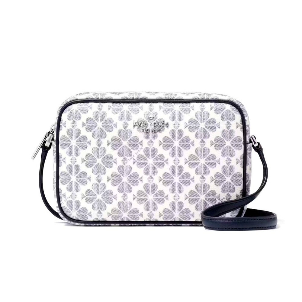New Kate Spade Signature Spade Flower Mini Camera Bag Navy Multi